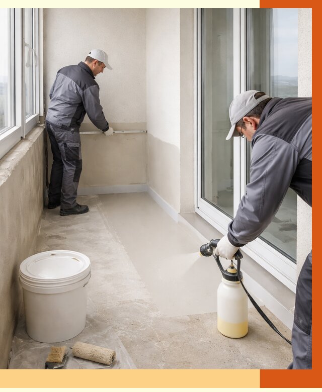 Утепление балкона жидкой теплоизоляцией в Луховицах от 5948 руб./м2 | ТепломастерЛхв