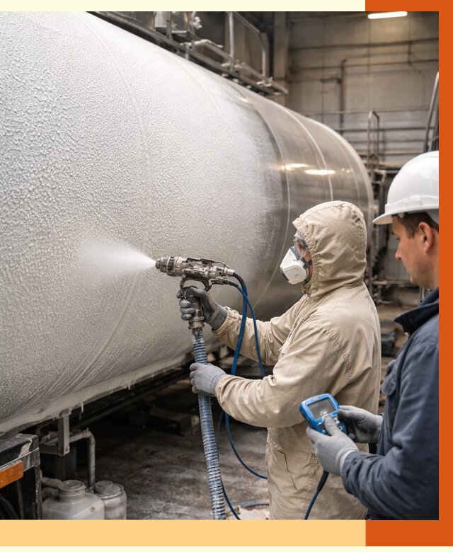 Утепление автоцистерны жидкой теплоизоляцией в Луховицах от 15000 руб. под ключ | ТепломастерЛхв