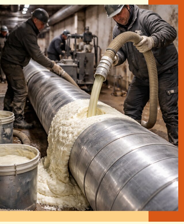 Утепление теплотрассы жидкой теплоизоляцией в Луховицах от 4345 руб. | ТепломастерЛхв