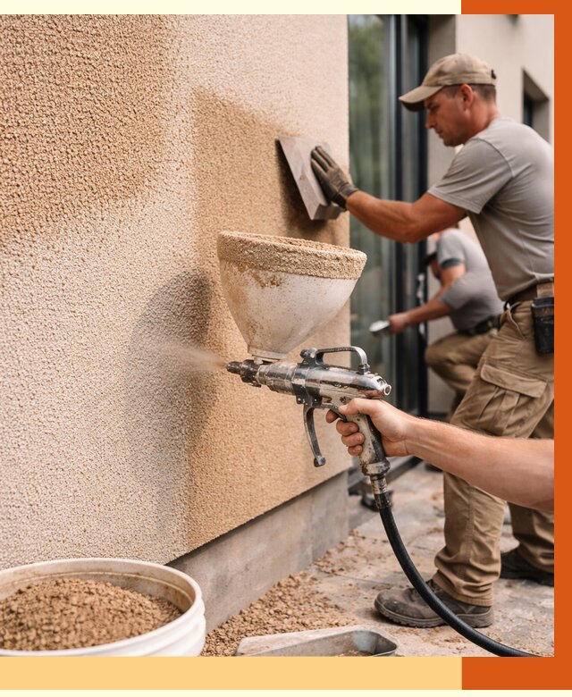 Утепление фасада жидкой пробкой в Луховицах от 4966 руб./м² под ключ | ТепломастерЛхв