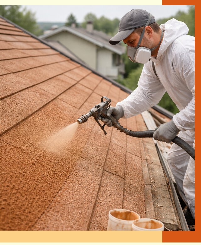 Утепление кровли жидкой пробкой в Луховицах от 2793 руб./м² под ключ | ТепломастерЛхв