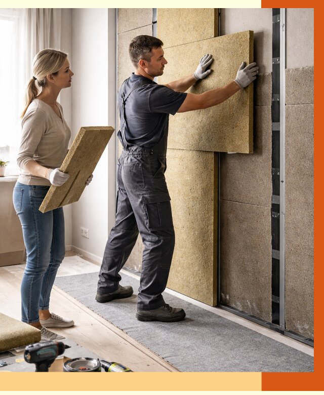 Профессиональная шумоизоляция квартиры в Луховицах от 7759 руб. за м2 | ТепломастерЛхв