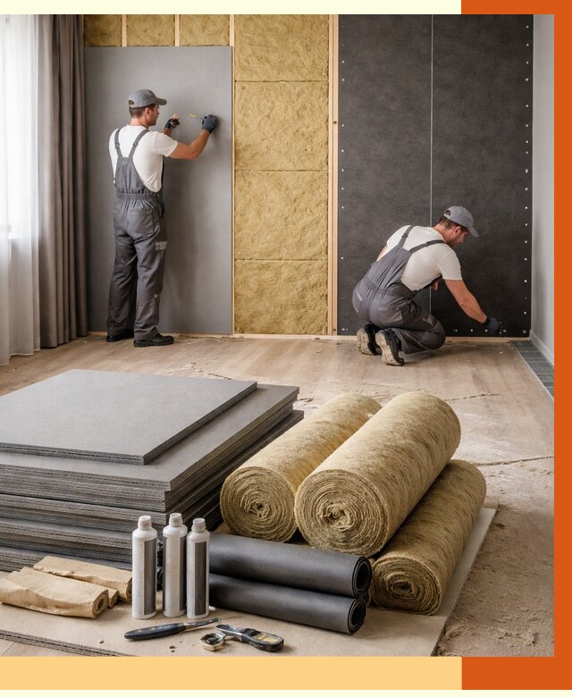 Шумоизоляция дома в Луховицах от 4655 руб/м2 — комплексная звукоизоляция под ключ | ТепломастерЛхв