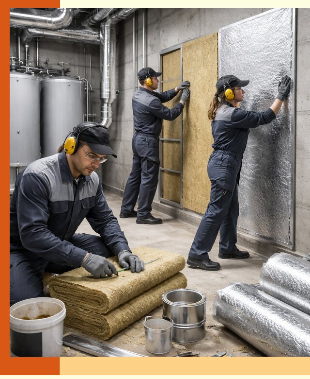 Шумоизоляция котельной в Луховицах: профессиональный монтаж и материалы