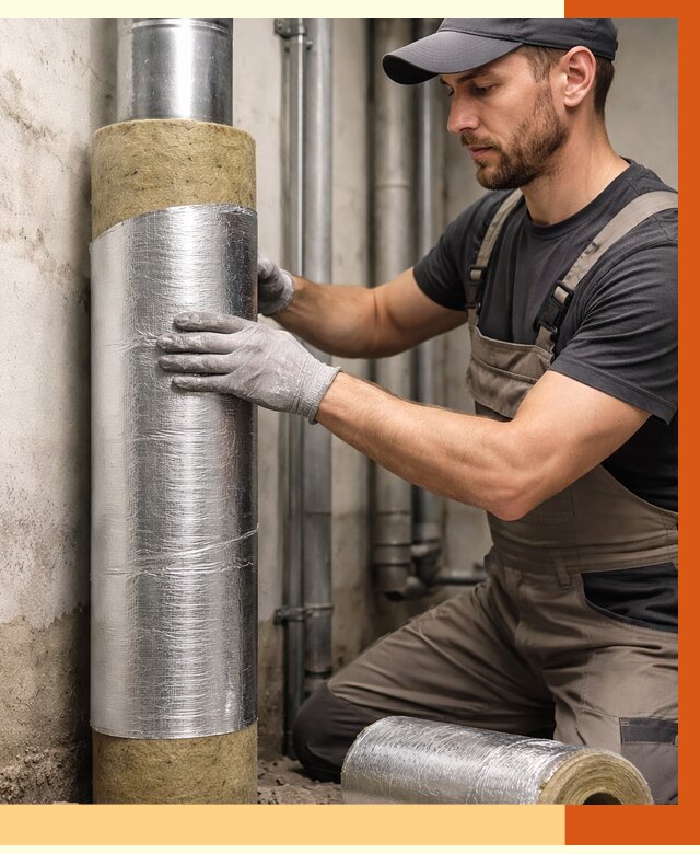 Шумоизоляция труб в Луховицах от 1241 руб. — шумоподавление и звукоизоляция труб | ТепломастерЛхв