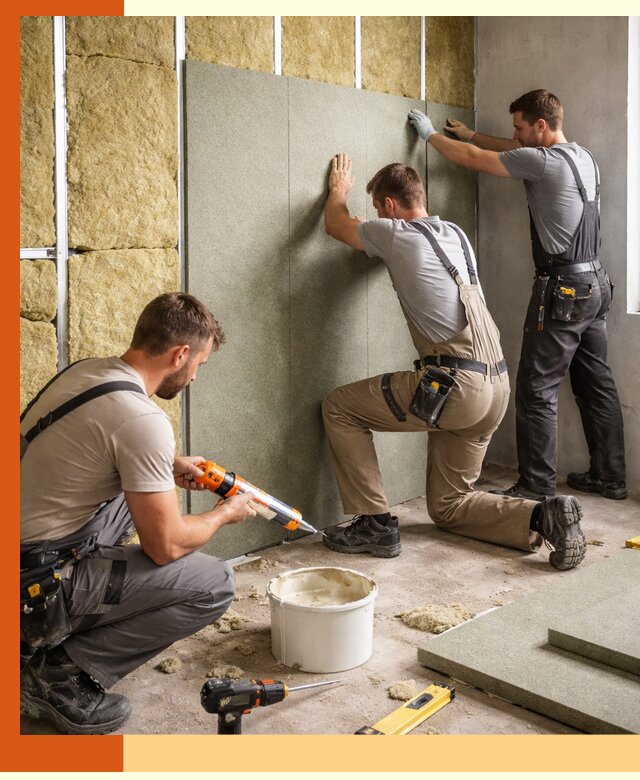 Профессиональная шумоизоляция стен в Луховицах для квартир и домов