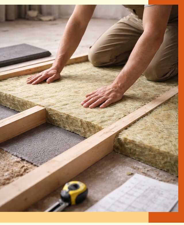 Шумоизоляция пола в Луховицах от 1293 руб./м² — профессиональная звукоизоляция | ТепломастерЛхв