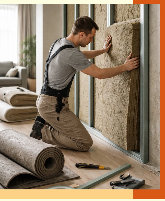 Шумоизоляция перегородок в Луховицах от 1707 руб. за м2 — ТепломастерЛхв