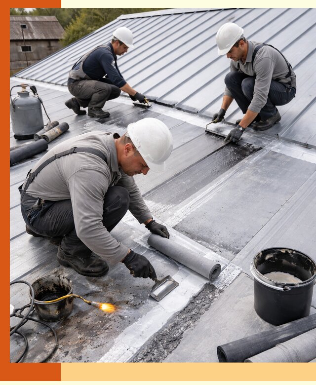 Гидроизоляция металлической кровли с гарантией в Луховицах