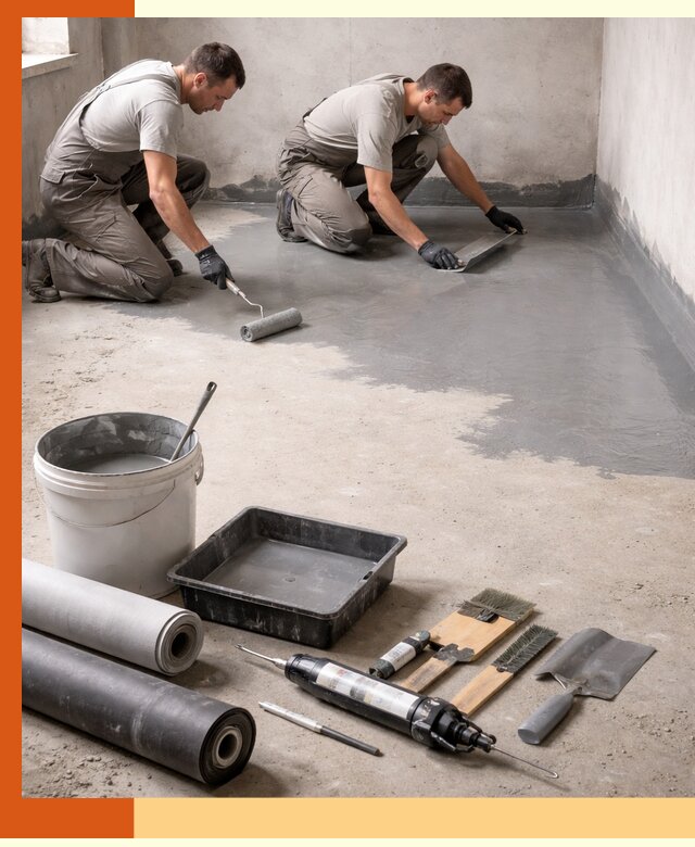 Гидроизоляция пола в Луховицах — надежная защита от влаги и протечек