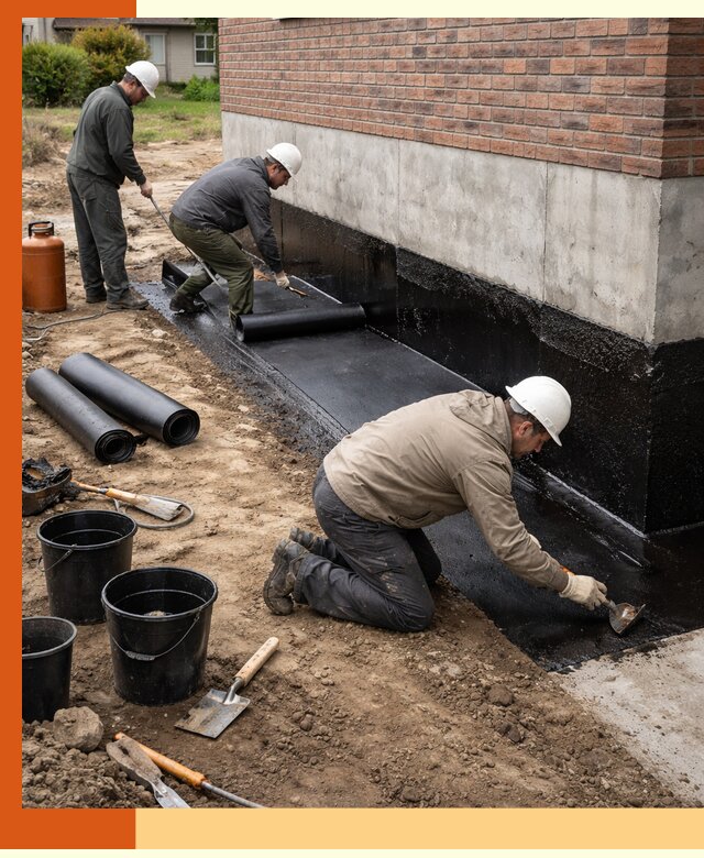 Гидроизоляция фундамента в Луховицах: надежная защита строений