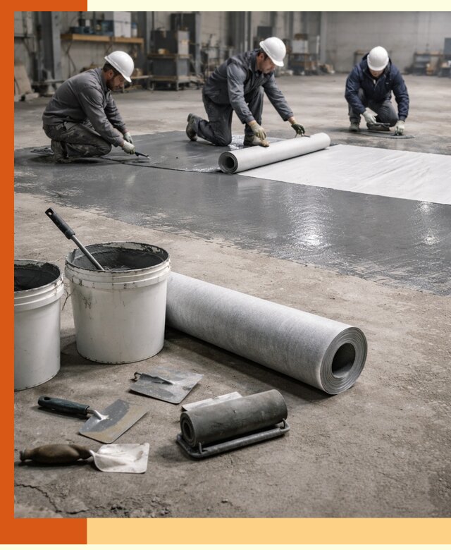 Гидроизоляция промышленного пола в Луховицах — защита и долговечность