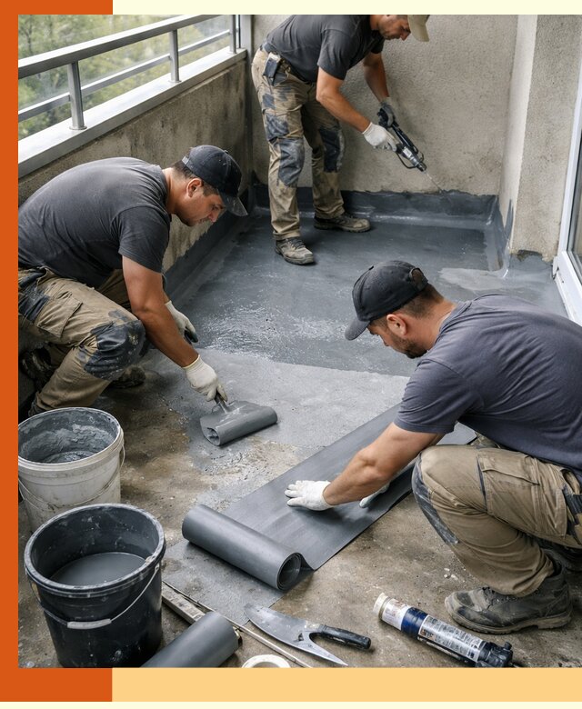 Гидроизоляция балкона в Луховицах: надежная защита от протечек