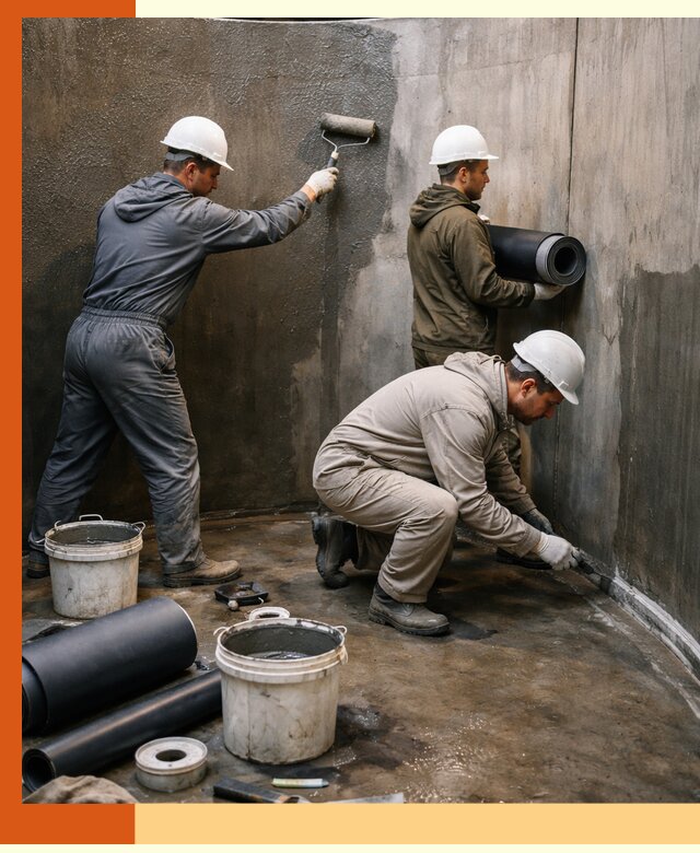 Гидроизоляция резервуара профессионально в Луховицах