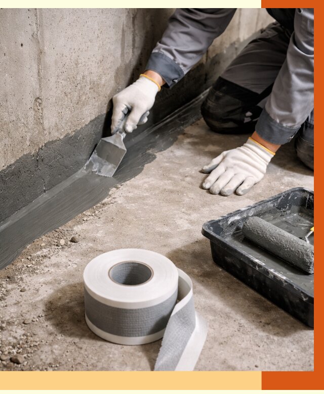 Гидроизоляция швов и герметизация стыков в Луховицах от 1293 руб. | ТепломастерЛхв