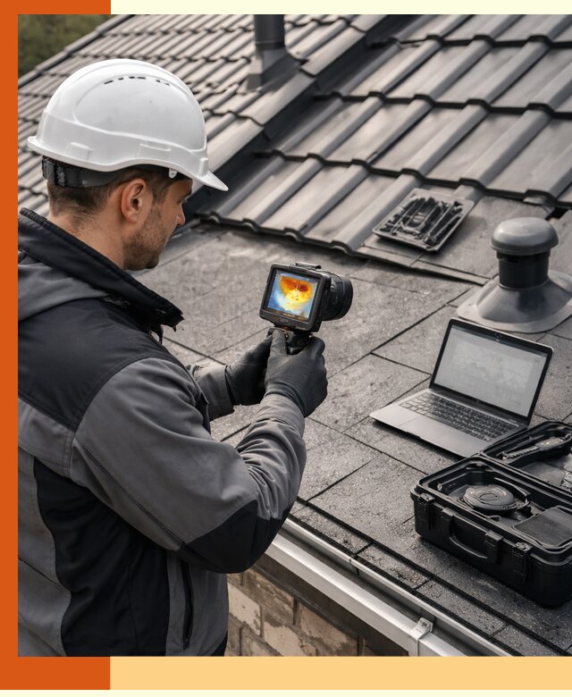 Тепловизионное обследование кровли в Луховицах для выявления дефектов