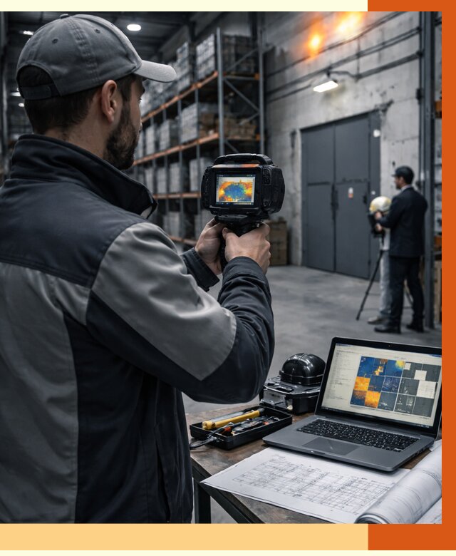 Тепловизионное обследование склада в Луховицах от 6724 руб. | ТепломастерЛхв