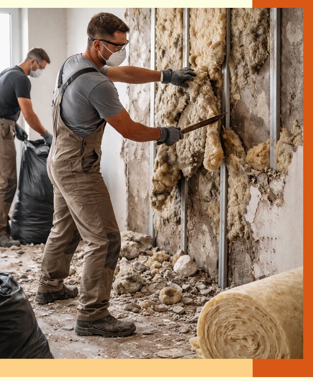 Демонтаж старого утеплителя в Луховицах от 3621 руб. — работы под ключ | ТепломастерЛхв