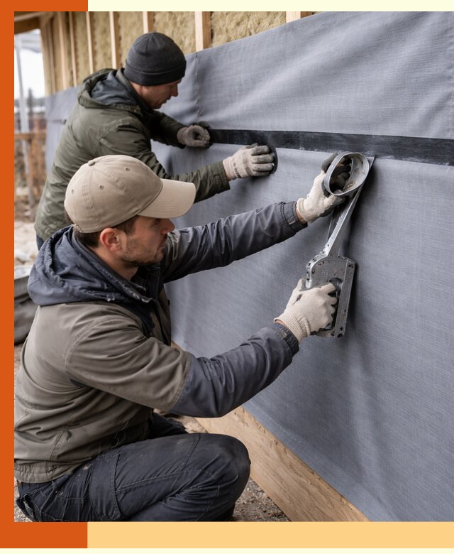 Монтаж ветроизоляции зданий и конструкций в Луховицах