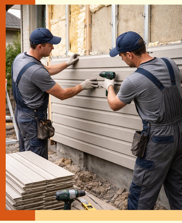 Монтаж сайдинга после утепления в Луховицах качественно и надежно