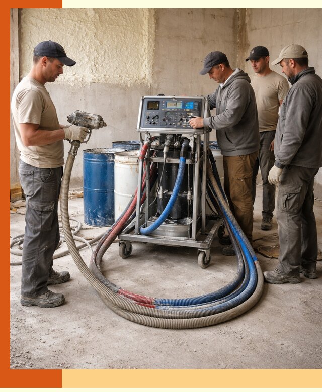 Аренда установки для напыления ППУ в Луховицах на выгодных условиях